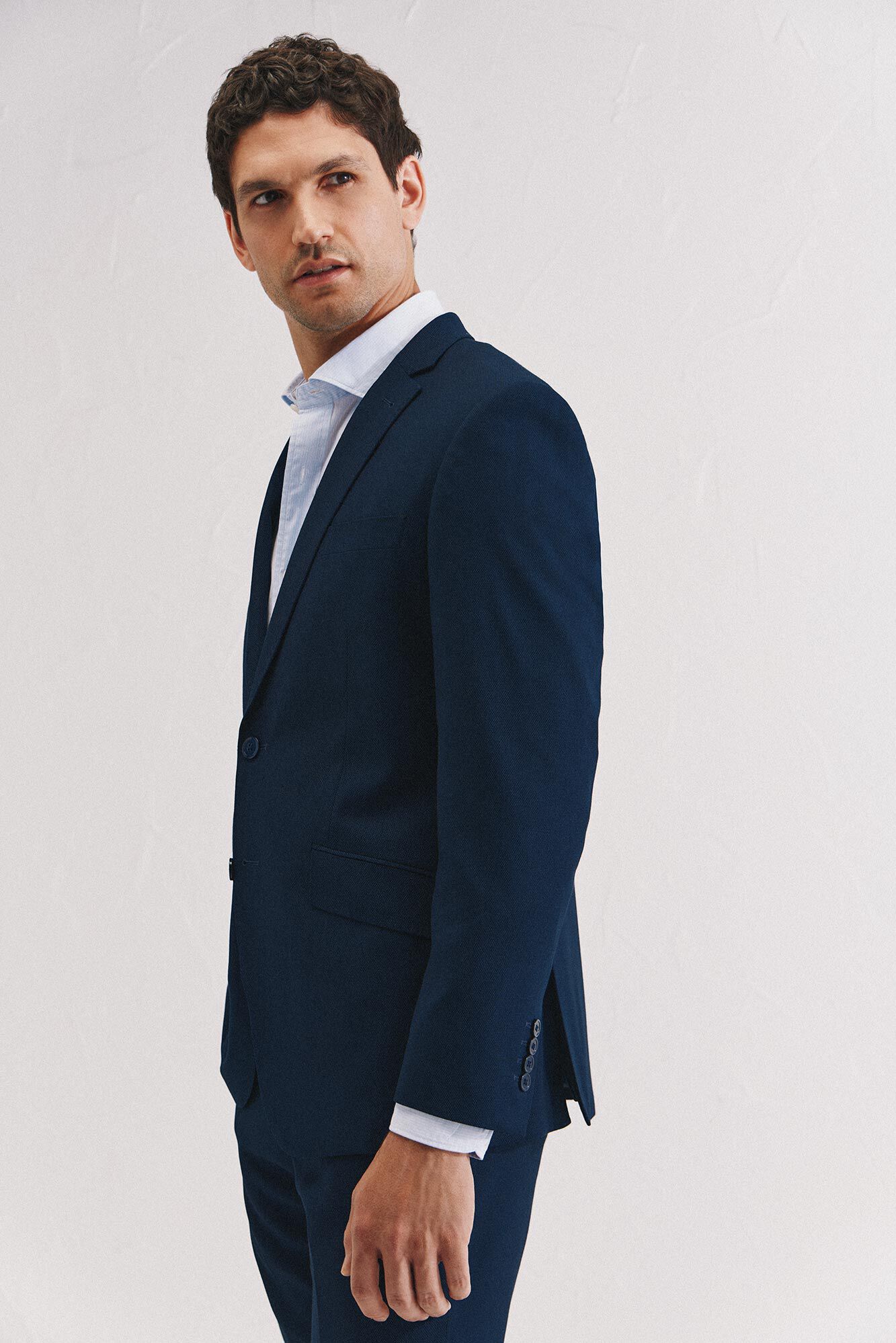 Cortefiel S&eacute;rie XXI de olho de p&aacute;ssaro azul americano Azul