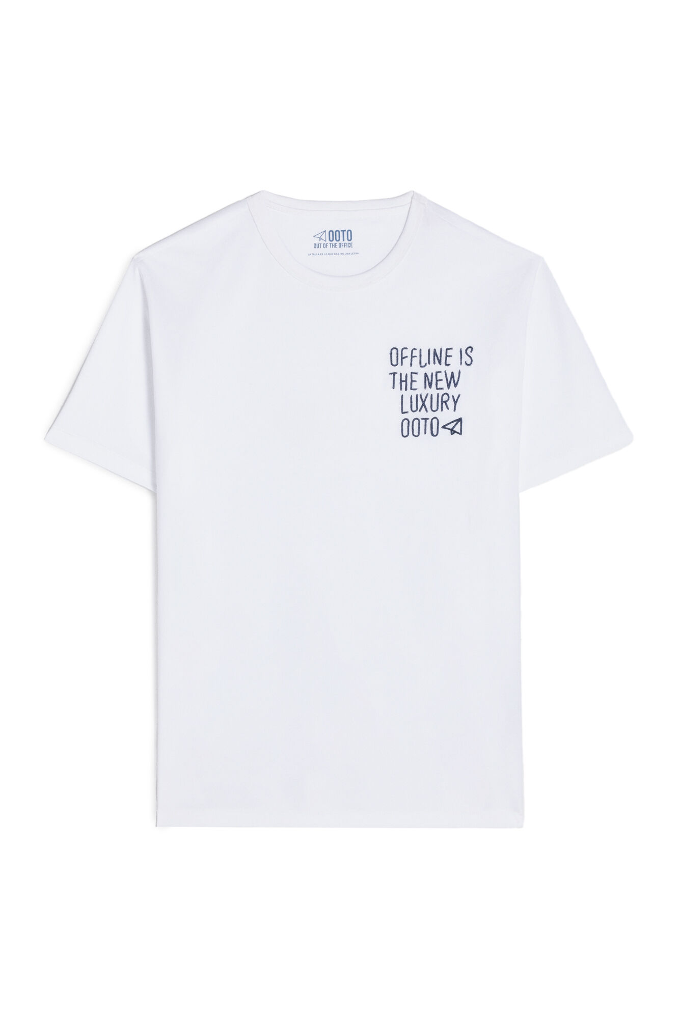 OOTO T-shirt with embroidered OOTO plane White