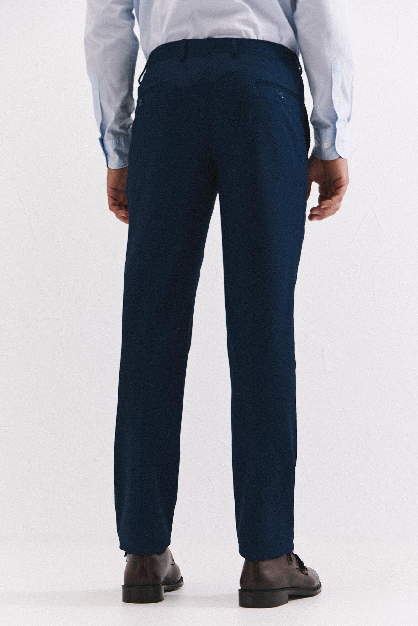 Cortefiel Cal&ccedil;as Bird's Eye da S&eacute;rie XXI Azul