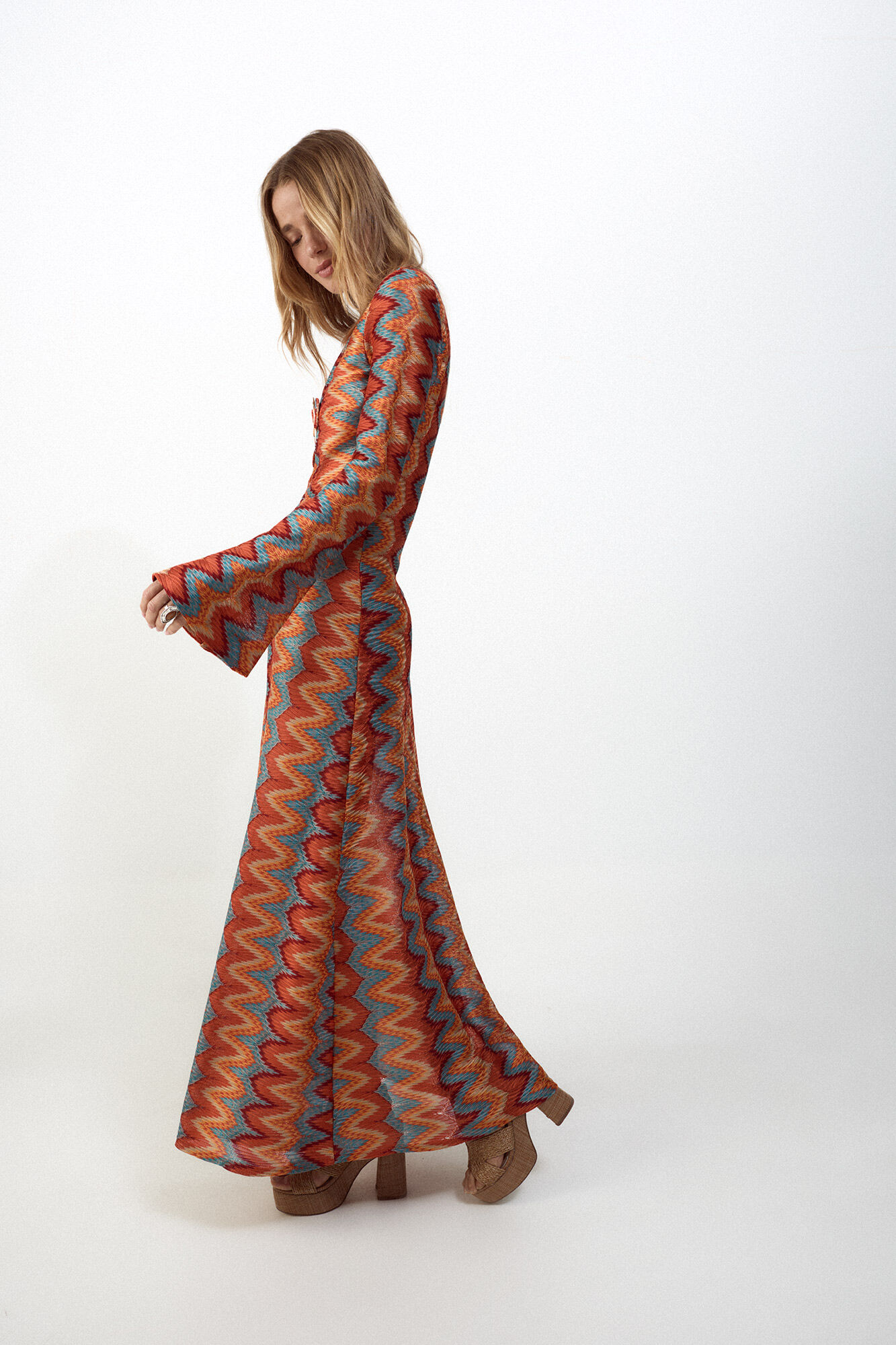 Slowlove Vestido estructura multicolor Multicolour