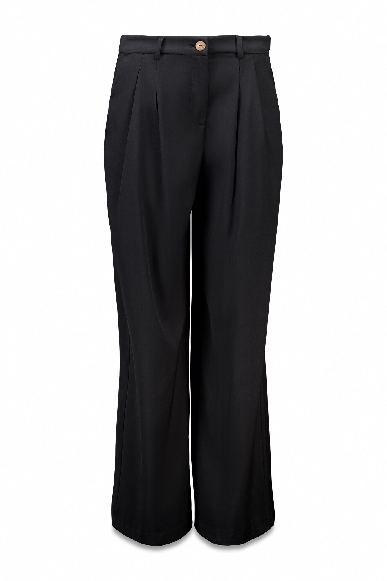 Slowlove Cal&ccedil;as plissadas Preto