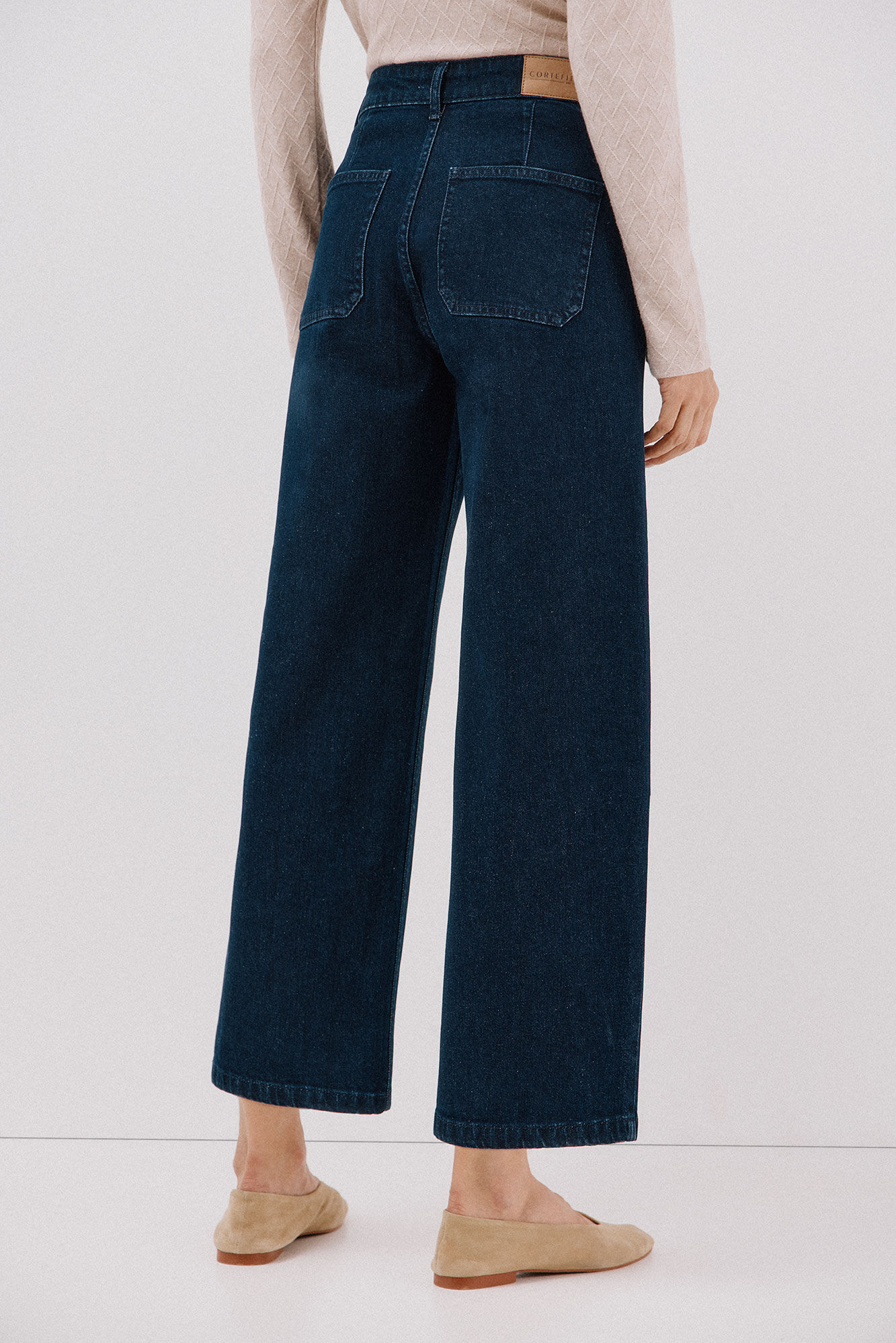 Cortefiel  marine trousers pockets Blue