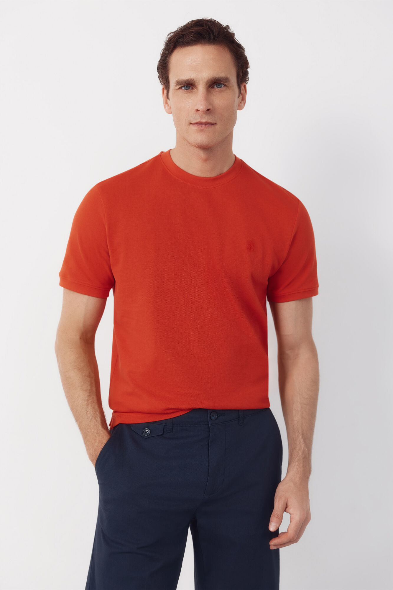Cortefiel Camiseta b&aacute;sica piqu&eacute;