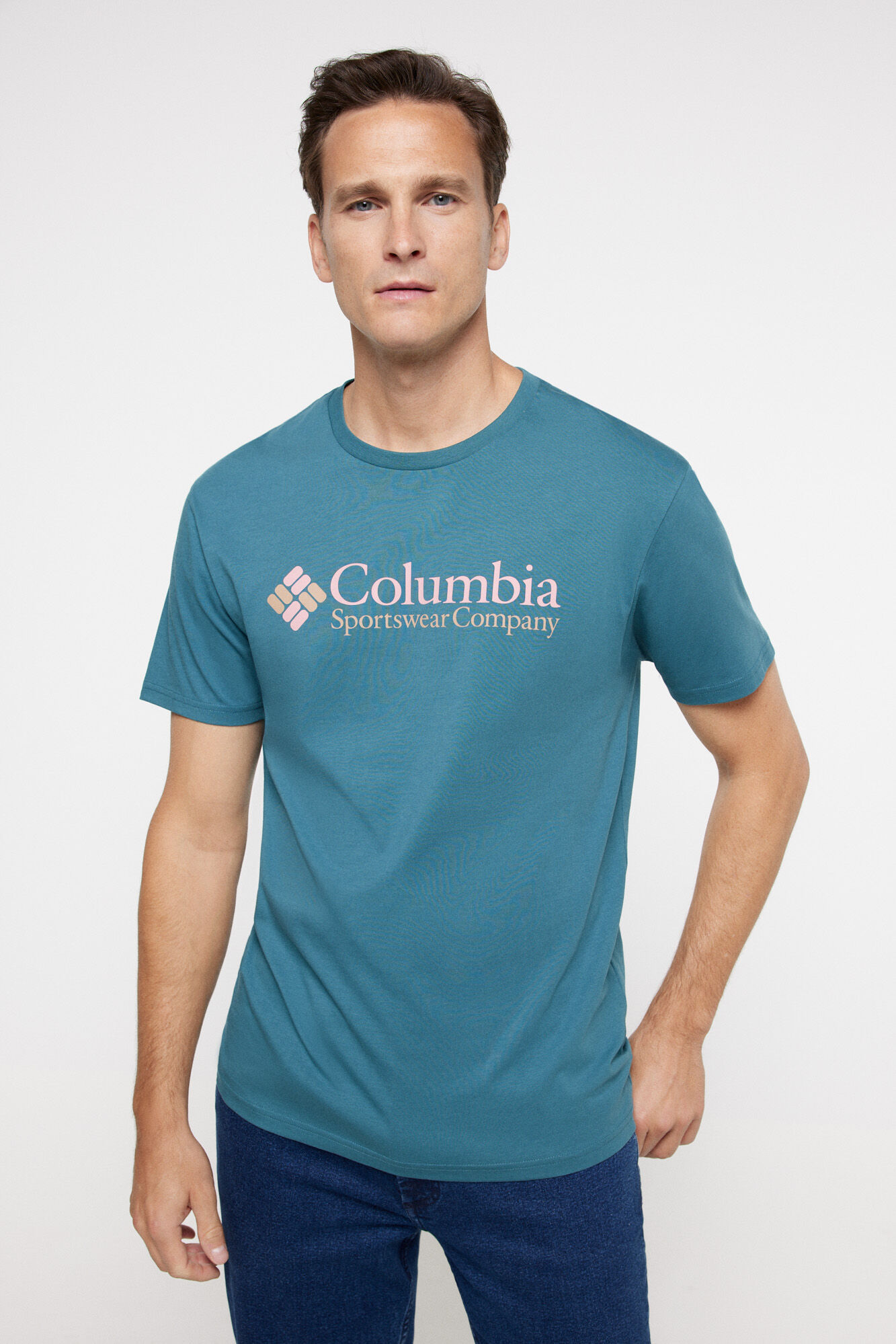 Columbia Columbia CSC Basic Logo short-sleeved T-shirt for men&trade; Turquoise