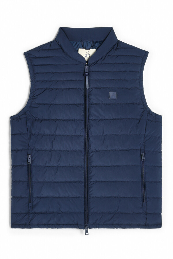 Cortefiel Ultra-light quilted gilet Navy