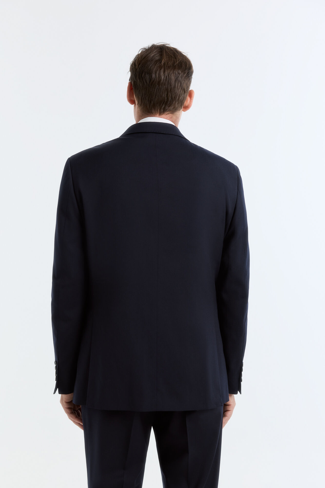 Cortefiel Twill smart fabric blazer Navy