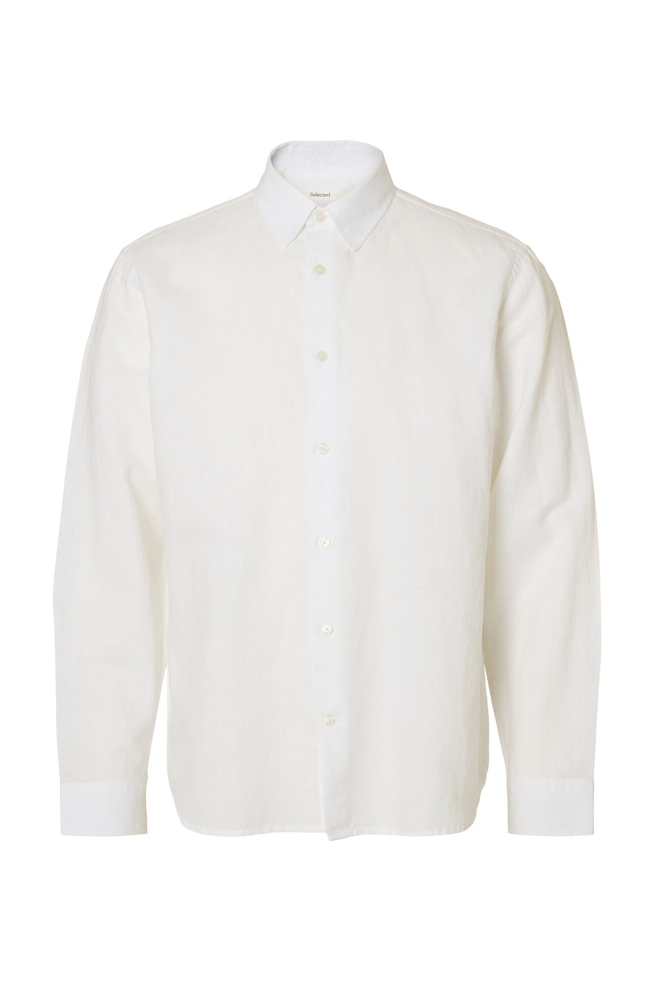 Selected Linen blend shirt White