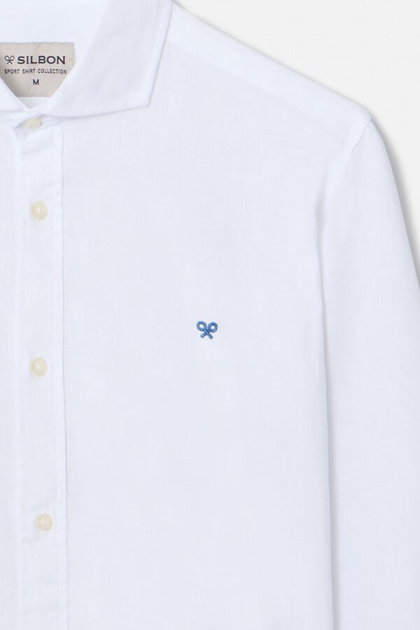 Cortefiel Camisa sport silbon soft Branco