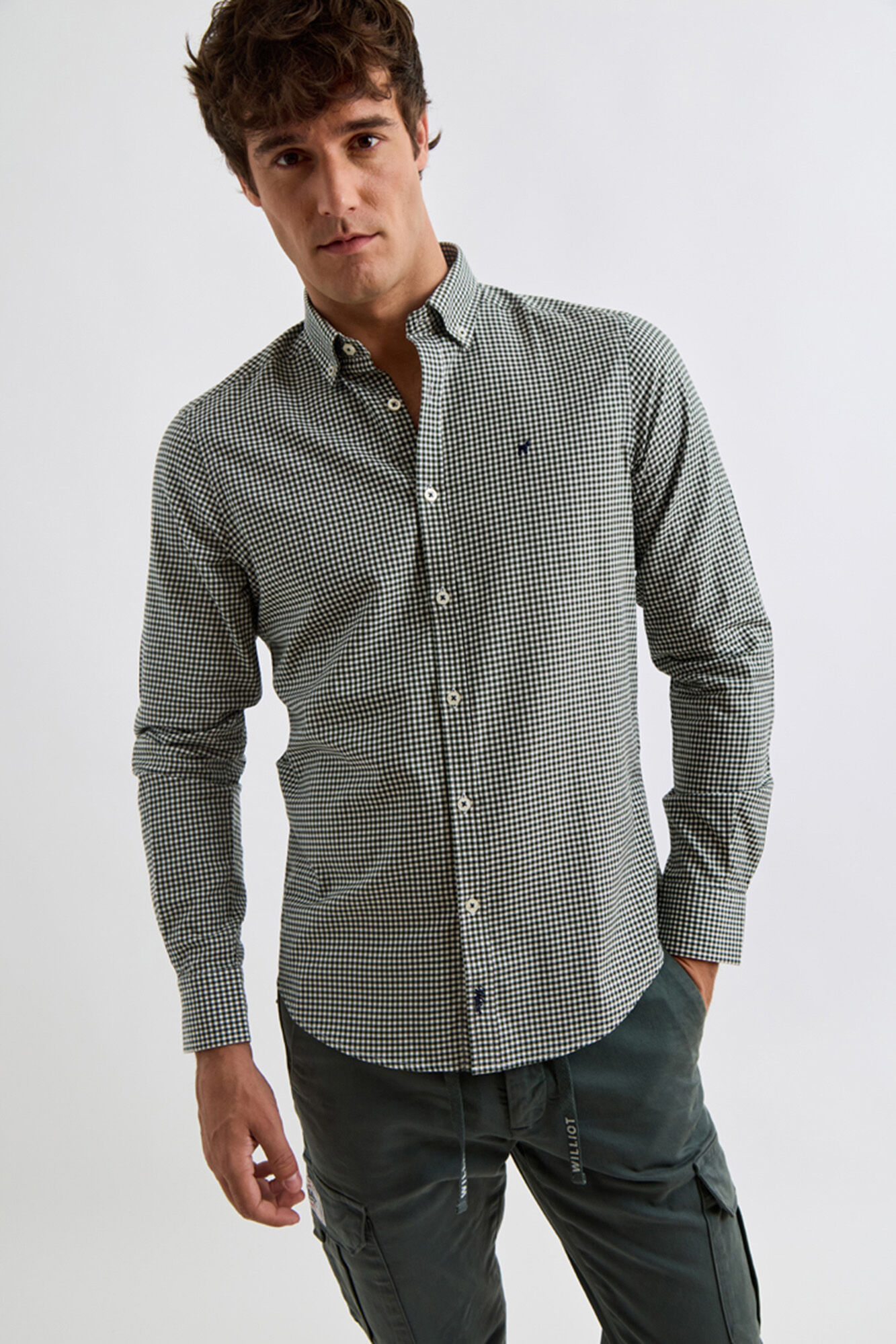 Williot Camisa Vichy Verde oscuro