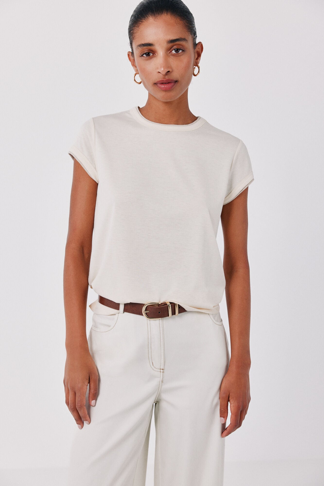 Cortefiel Piping detail T-shirt