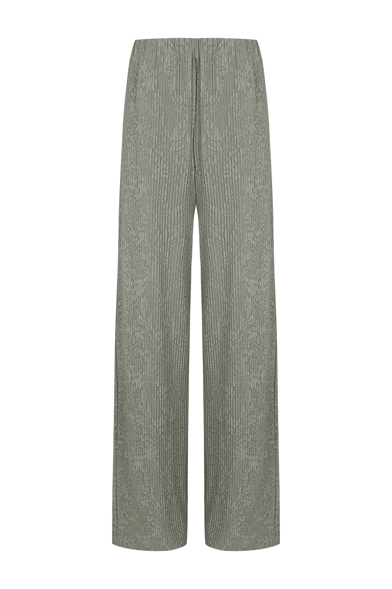Cortefiel Satin-finish leggings Kaki