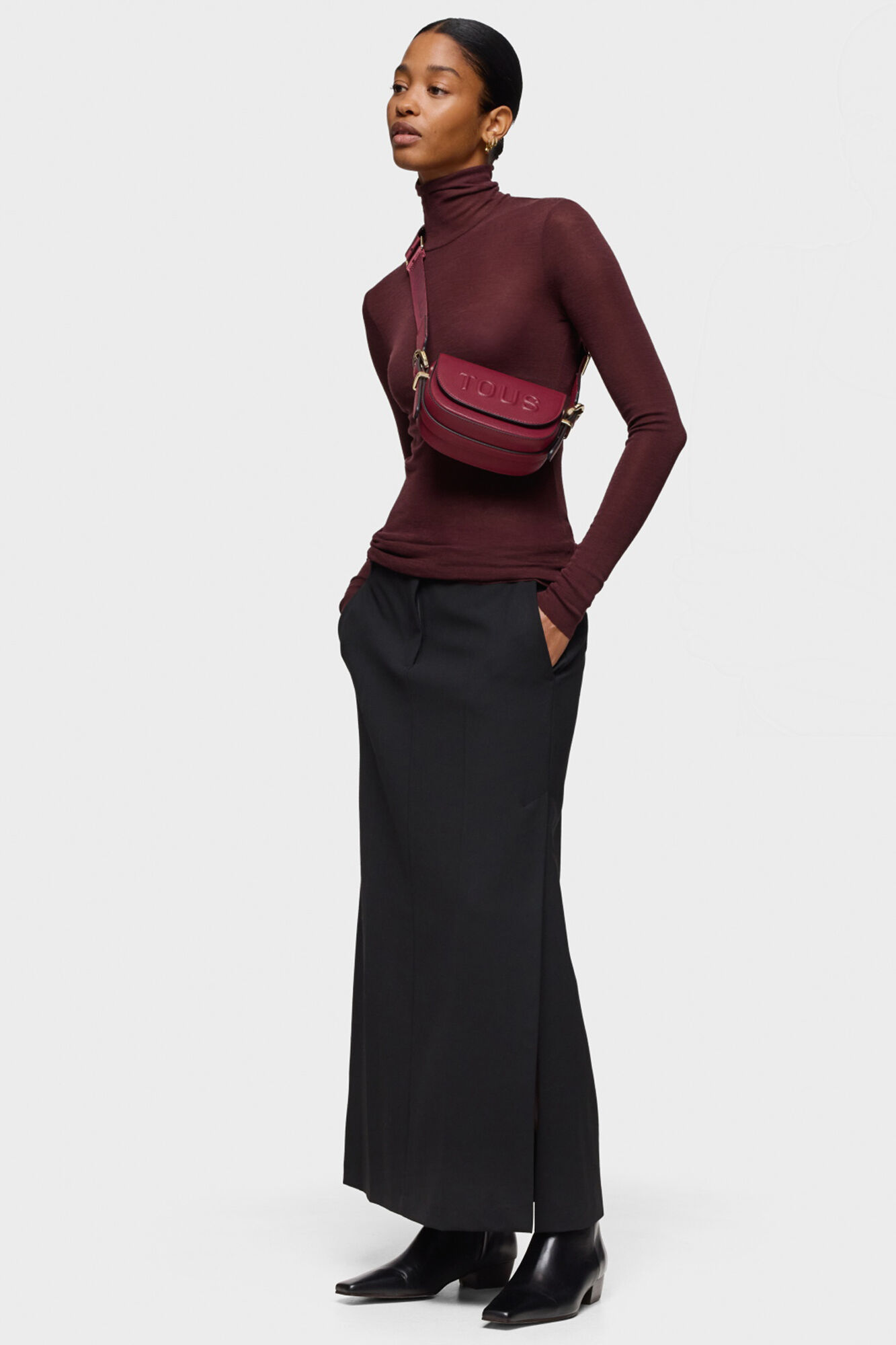 Tous Minibandolera medialuna granate TOUS Brenda