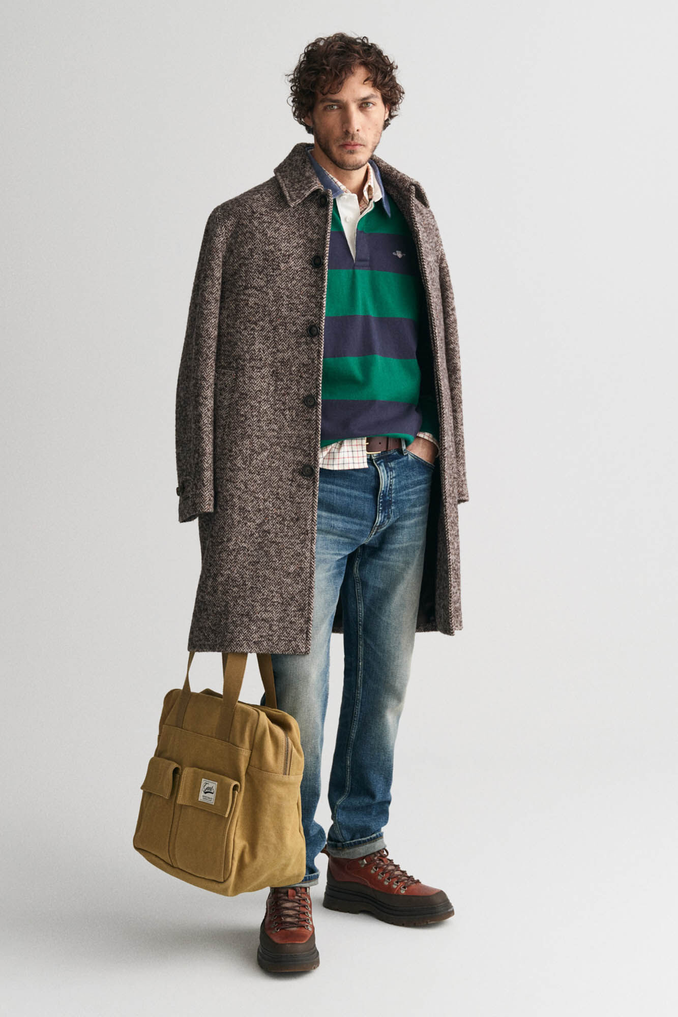 Gant striped rugger Green