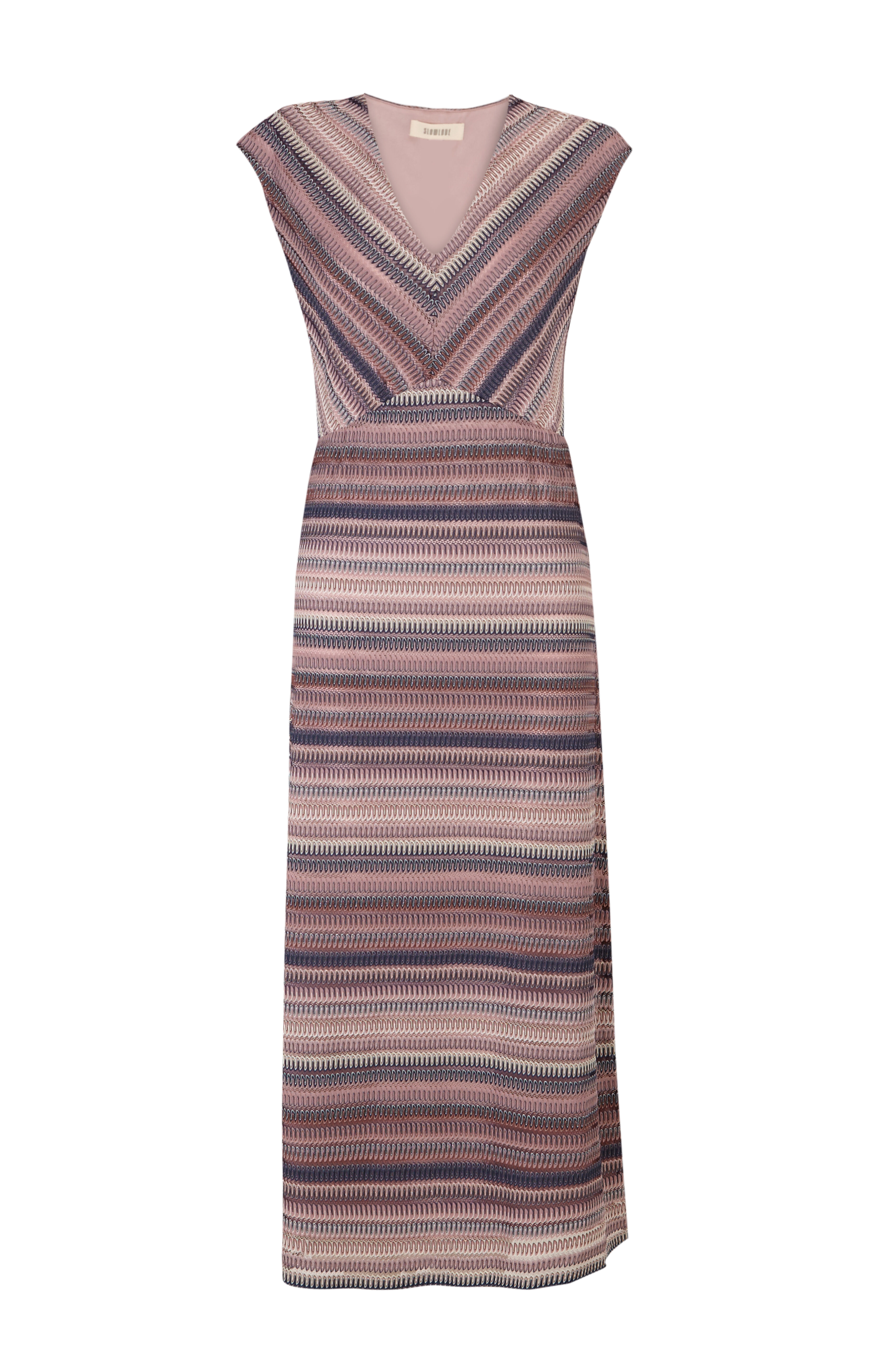 Slowlove Vestido estructura multicolor Multicolor