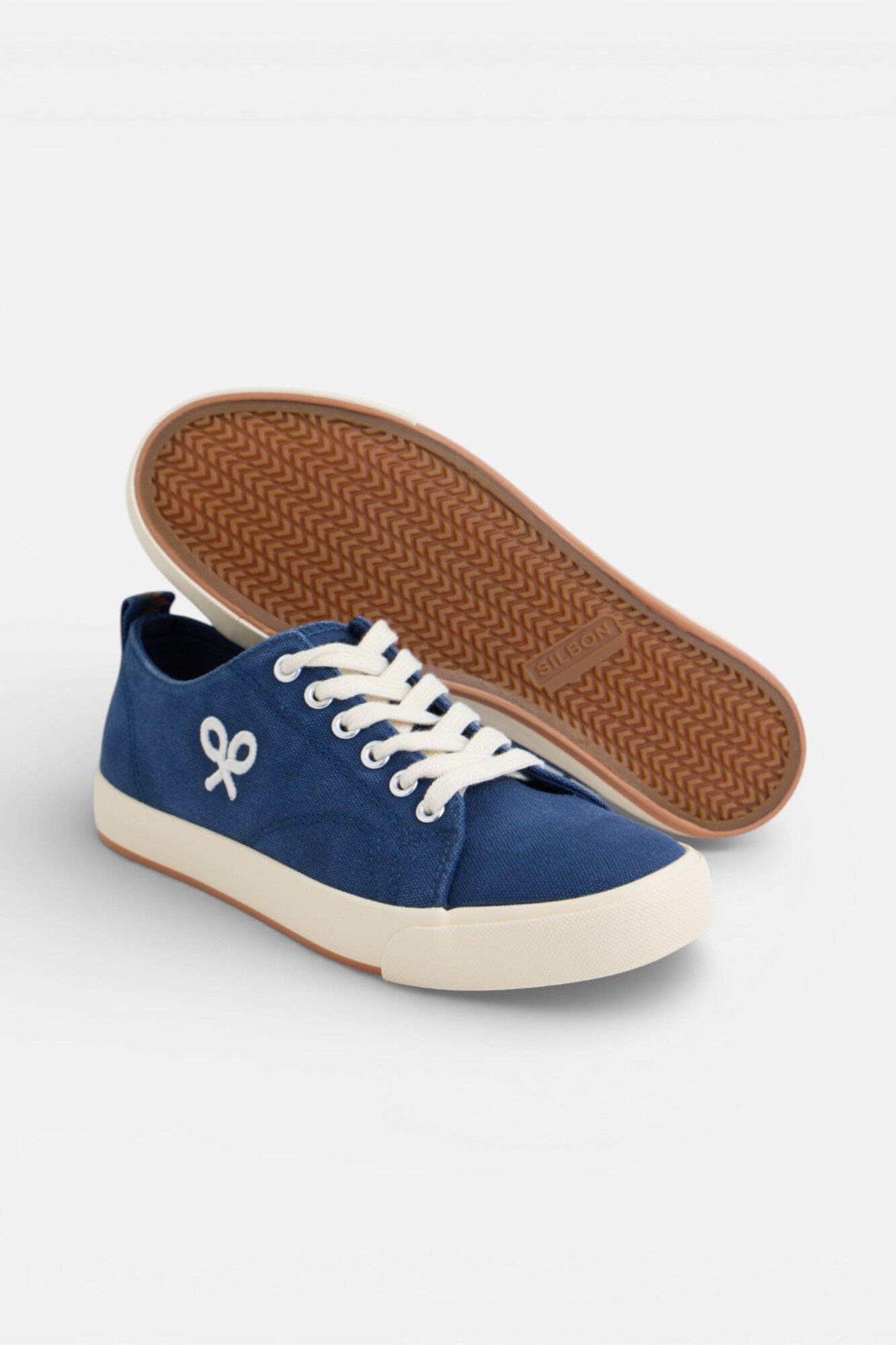 Silbon Canvas classic sneaker Navy
