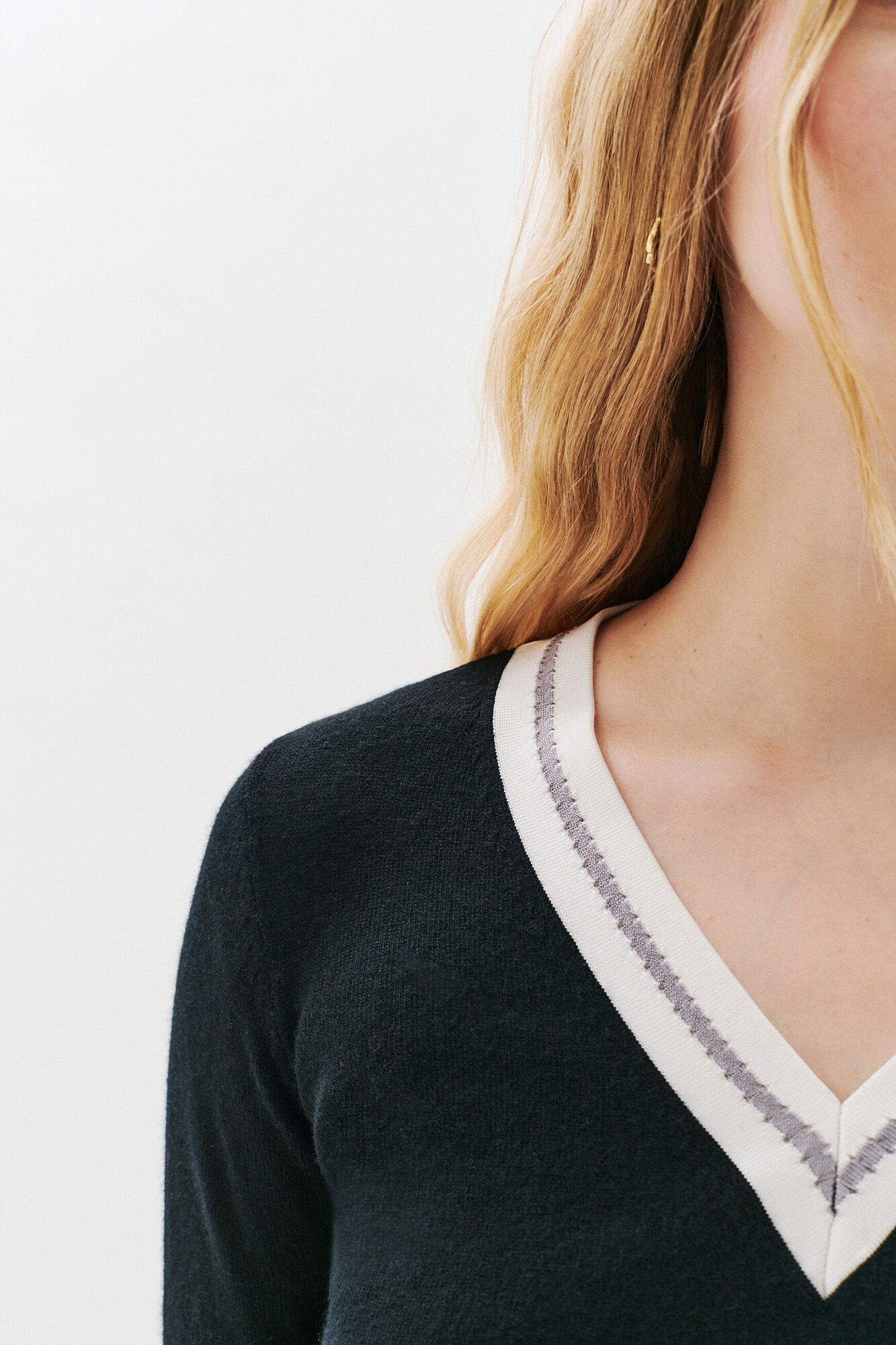 Caroll Camisola detalhe gola