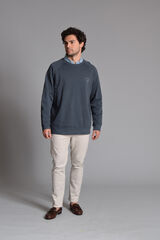 Cloking Sweatshirt lavado  Azul