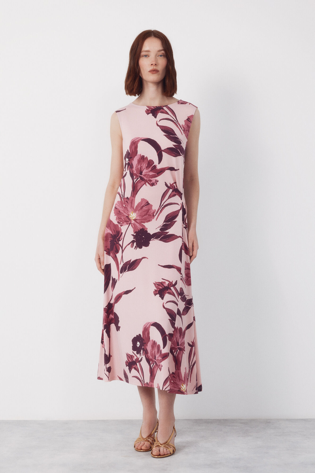 Cortefiel Side knot dress Multicolour