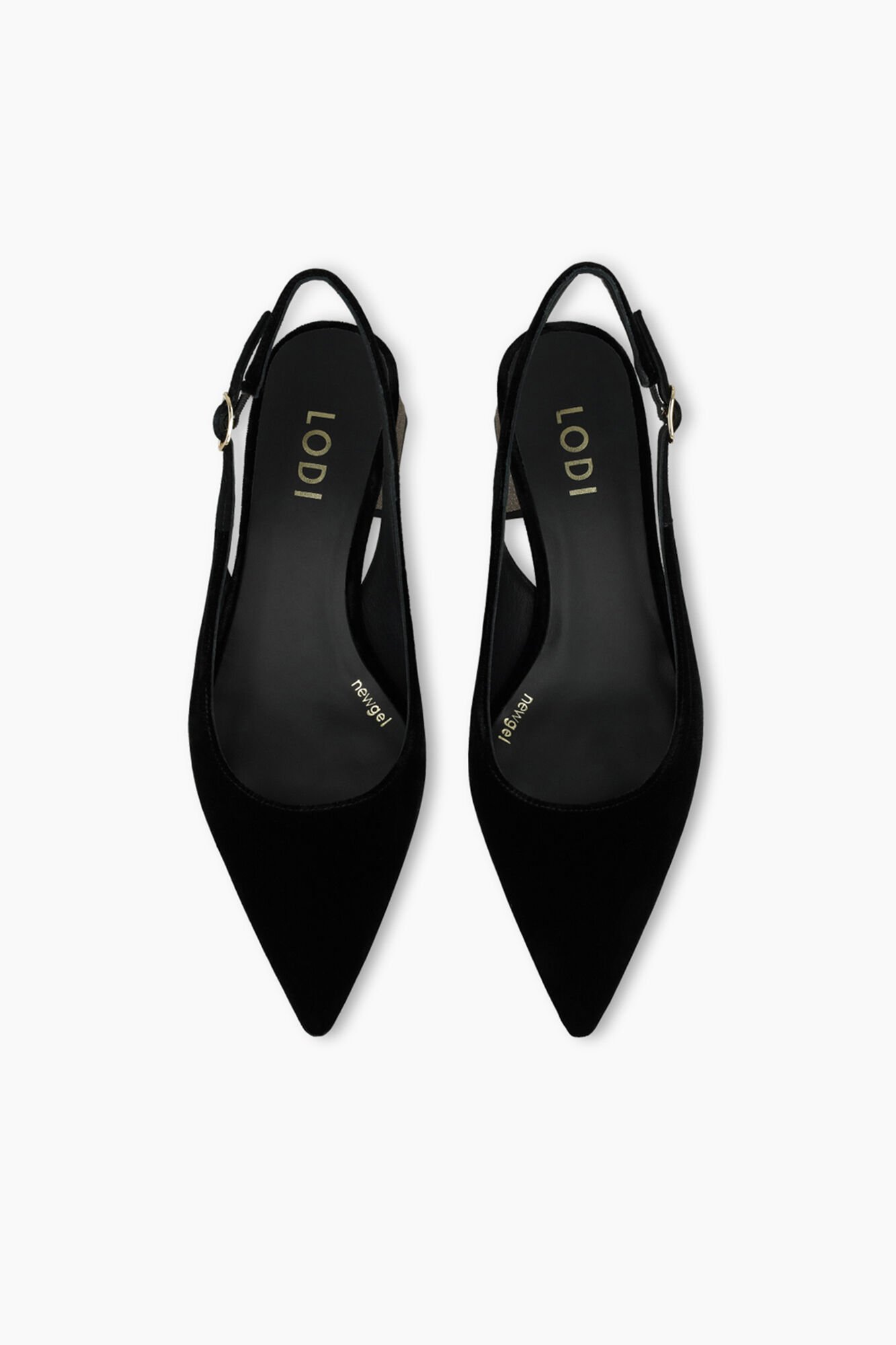 Lodi Sapatos de veludo Preto