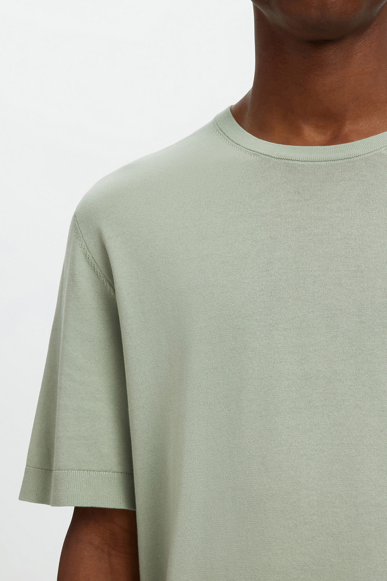 Selected Camiseta manga corta de hombre punto lisa