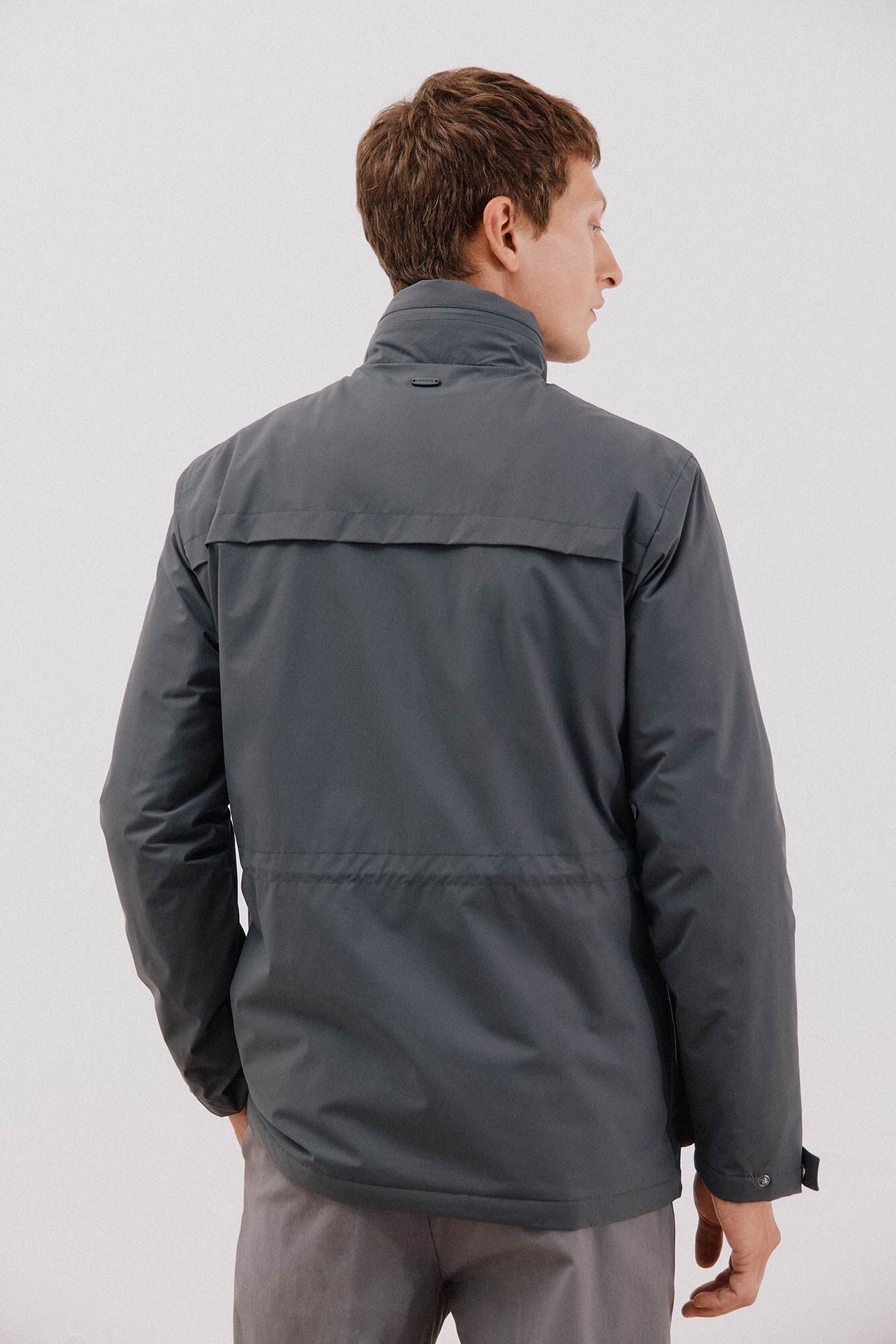 Cortefiel Technical jacket with 4 pockets Grey