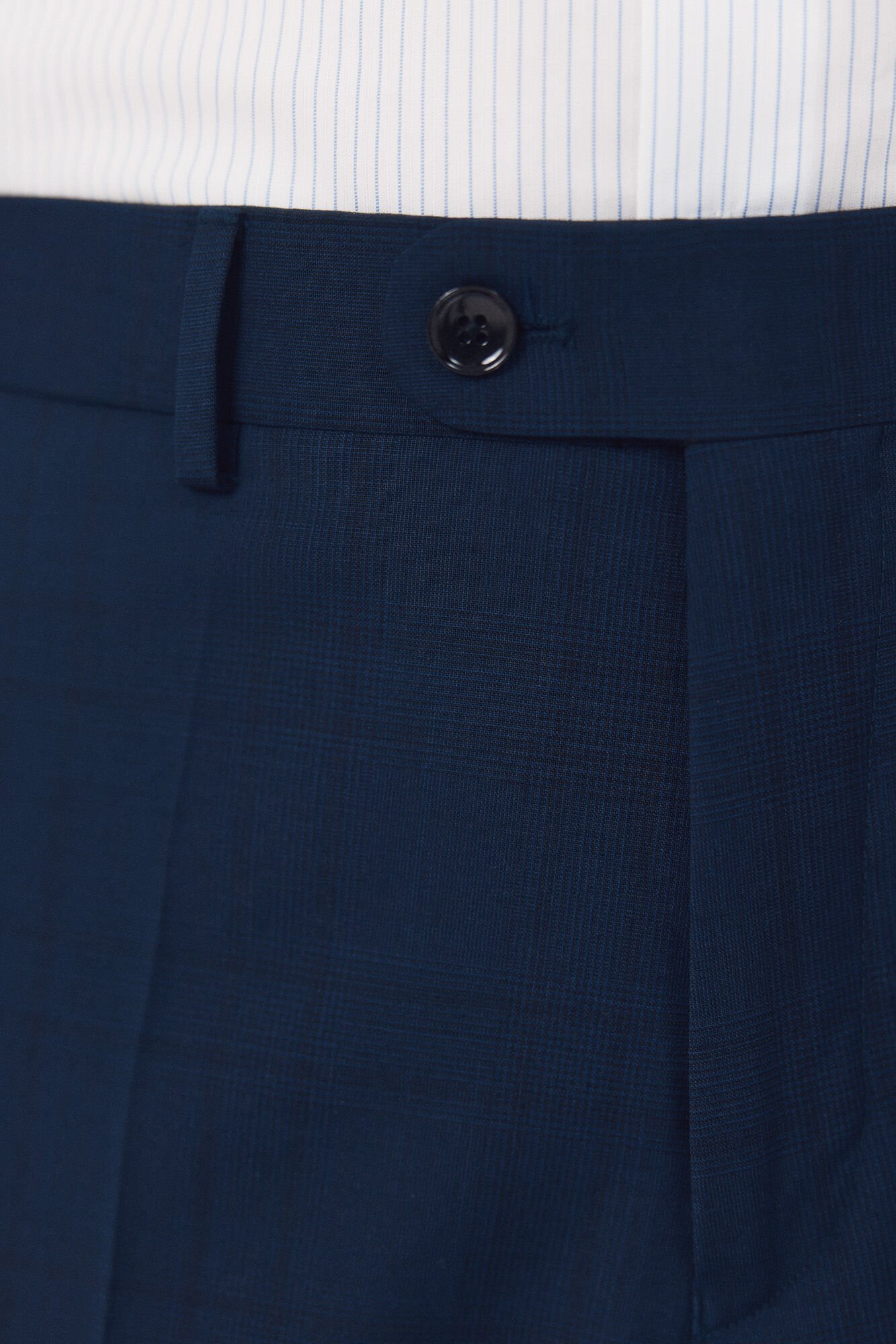 Cortefiel Cal&ccedil;as xadrez azul vibrante Azul