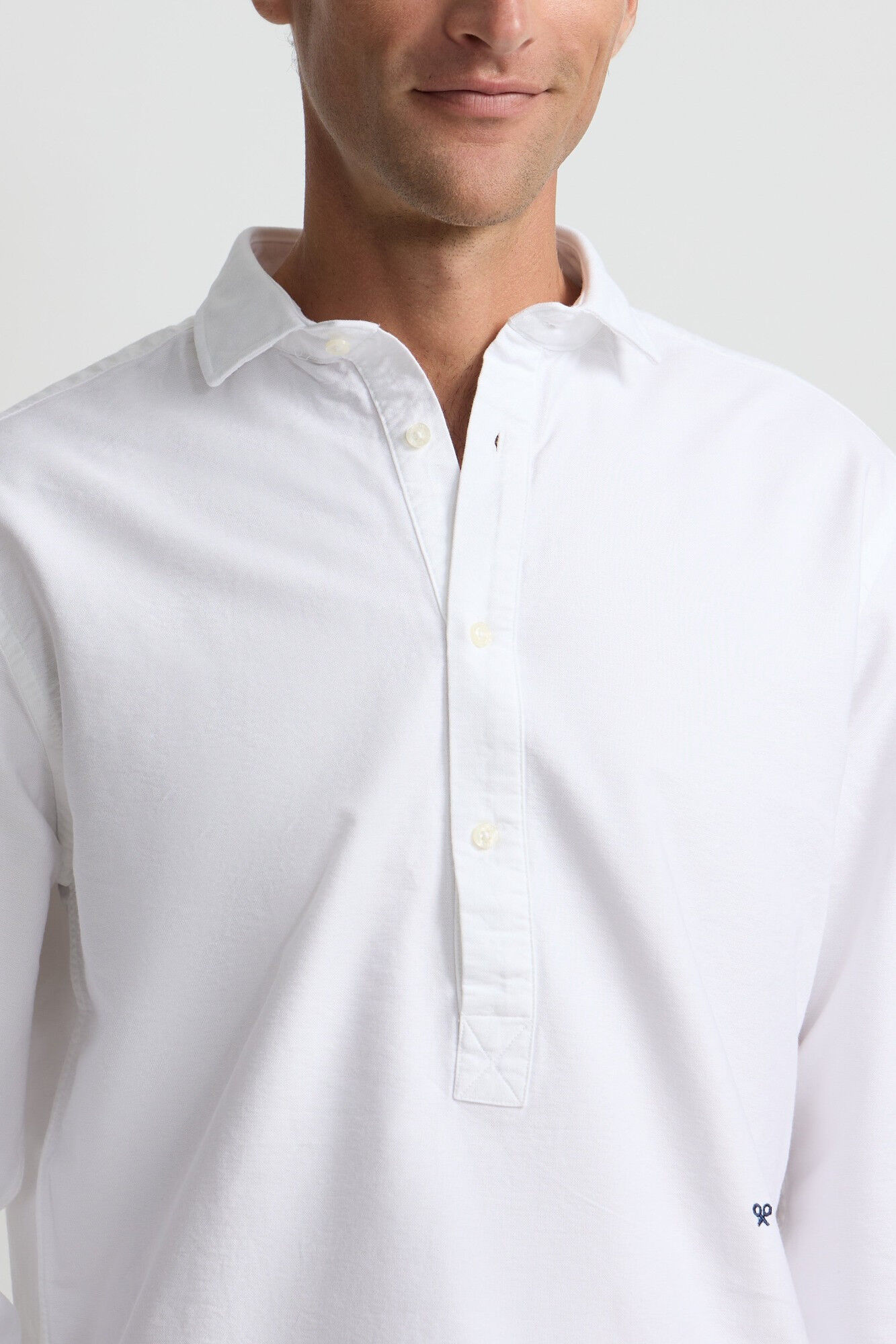 Silbon Oxford sport t-shirt White