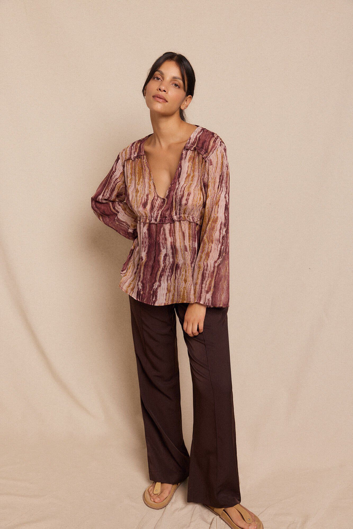 Slowlove Blusa assim&eacute;trica