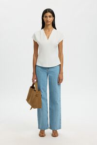 Selected Top com decote em V