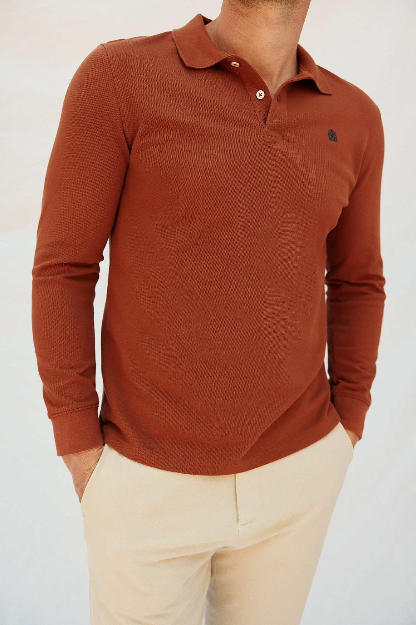 Cortefiel Polo b&aacute;sico manga larga