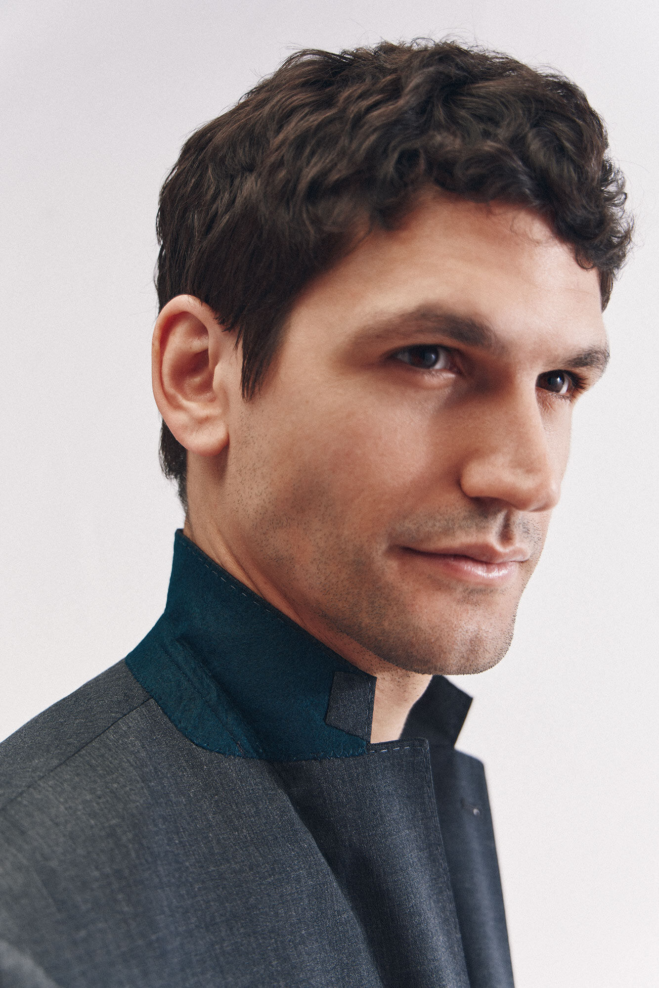 Cortefiel Blazer Coolmax liso Cinzento