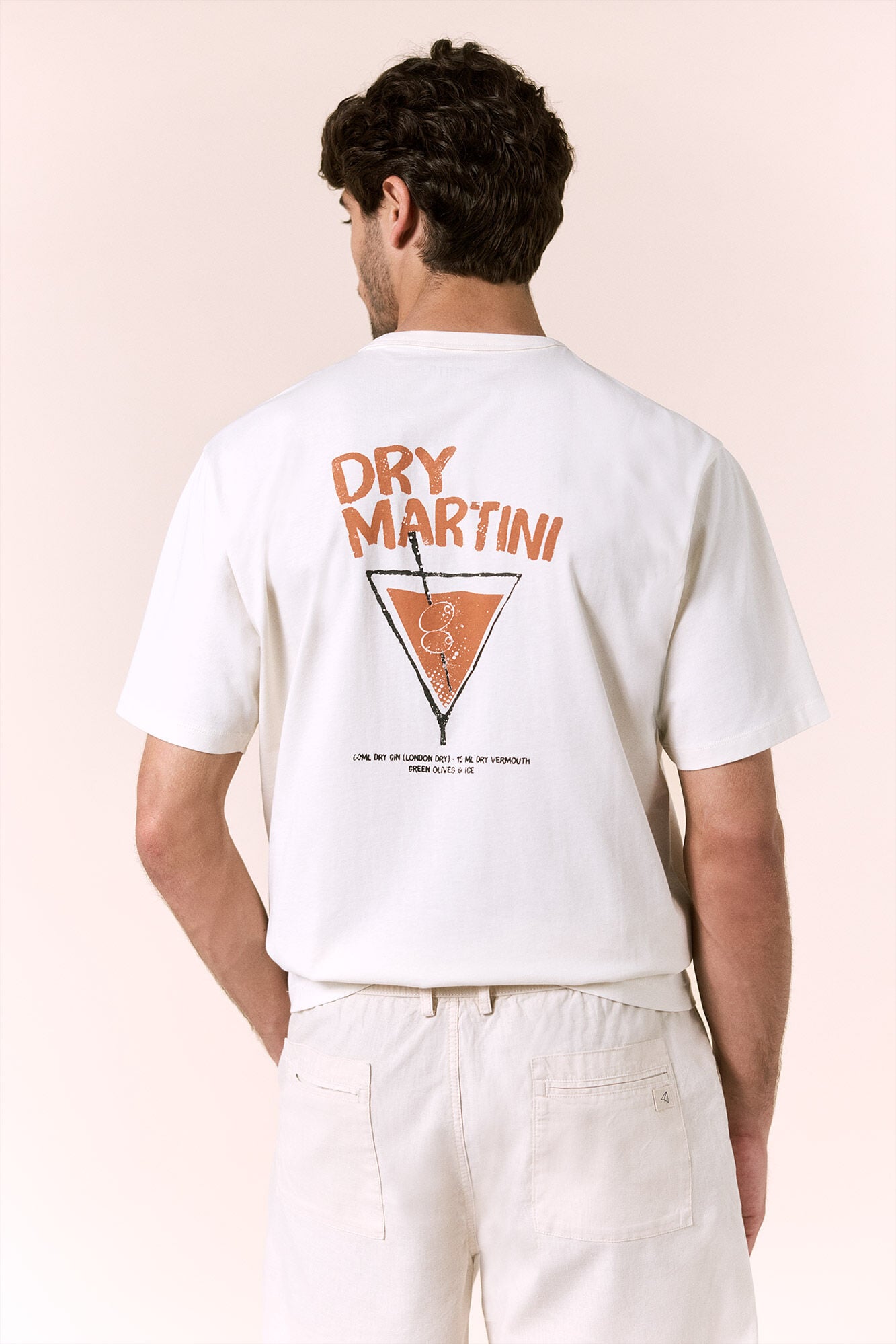 OOTO T-shirt gr&aacute;fica lavada Ecru