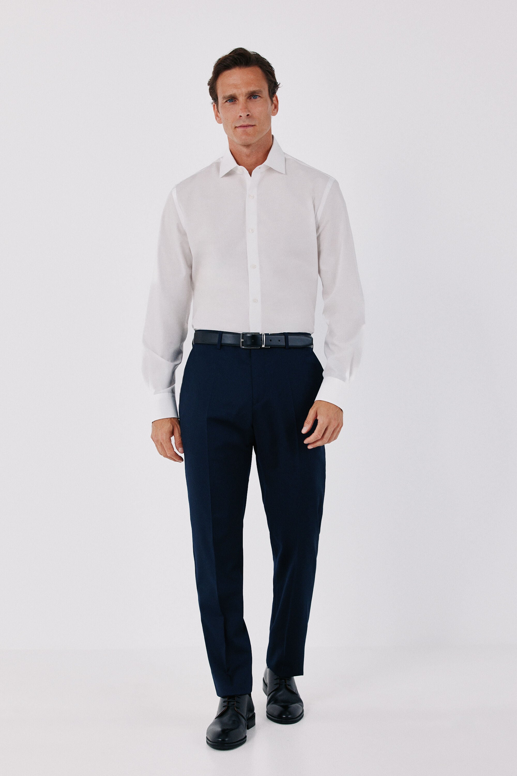 Cortefiel Slim fit Ottoman dress shirt