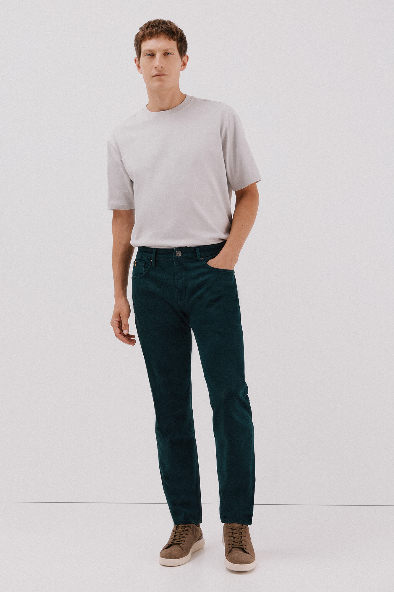 Cortefiel 5-pocket regular fit coloured trousers