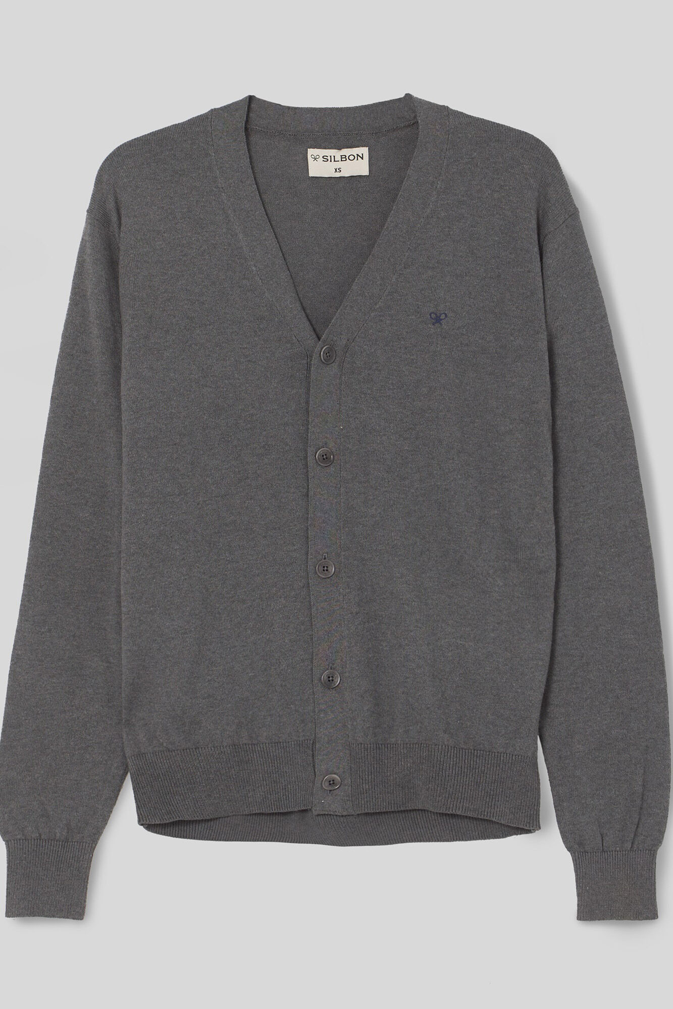 Silbon Cardigan classic gris Gris