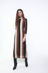 Slowlove Vestido estructura multicolor Multicolor