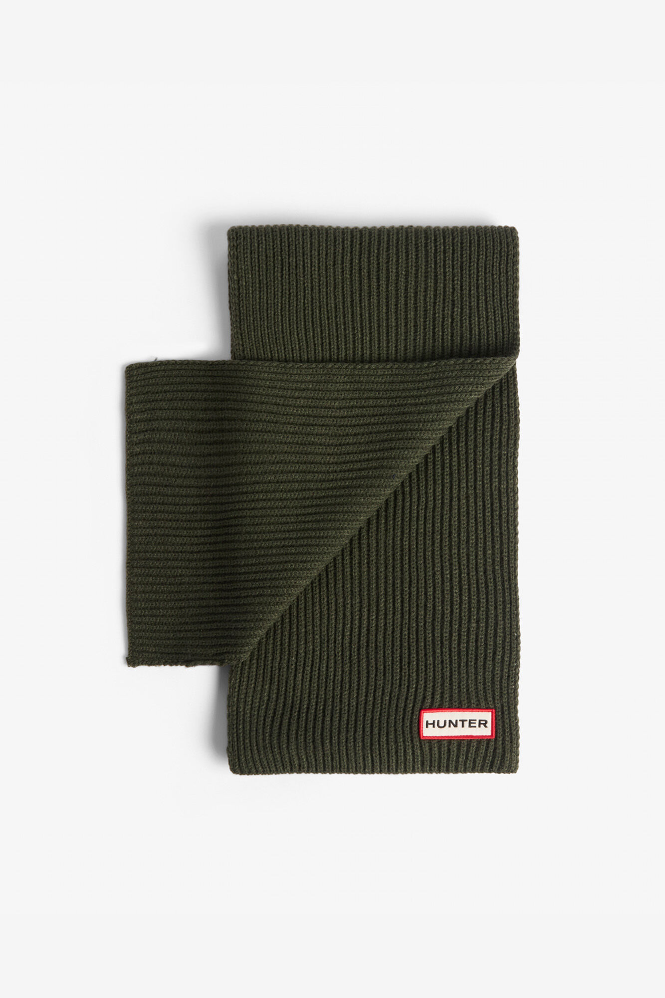 Hunter Conjunto de bon&eacute; e cachecol Verde