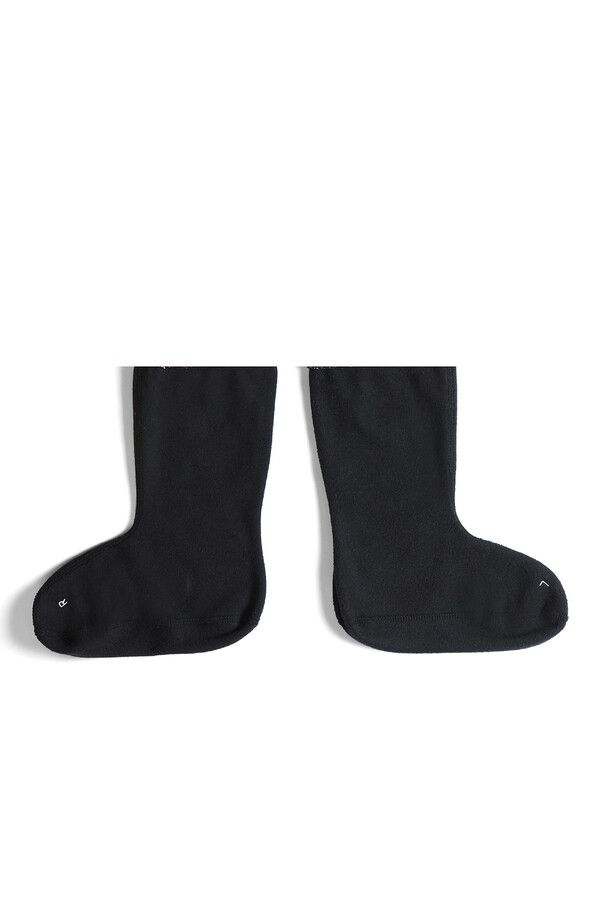 Cortefiel Recycled yarn socks for short boots Black