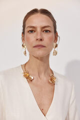 Cortefiel Open flower choker Yellow