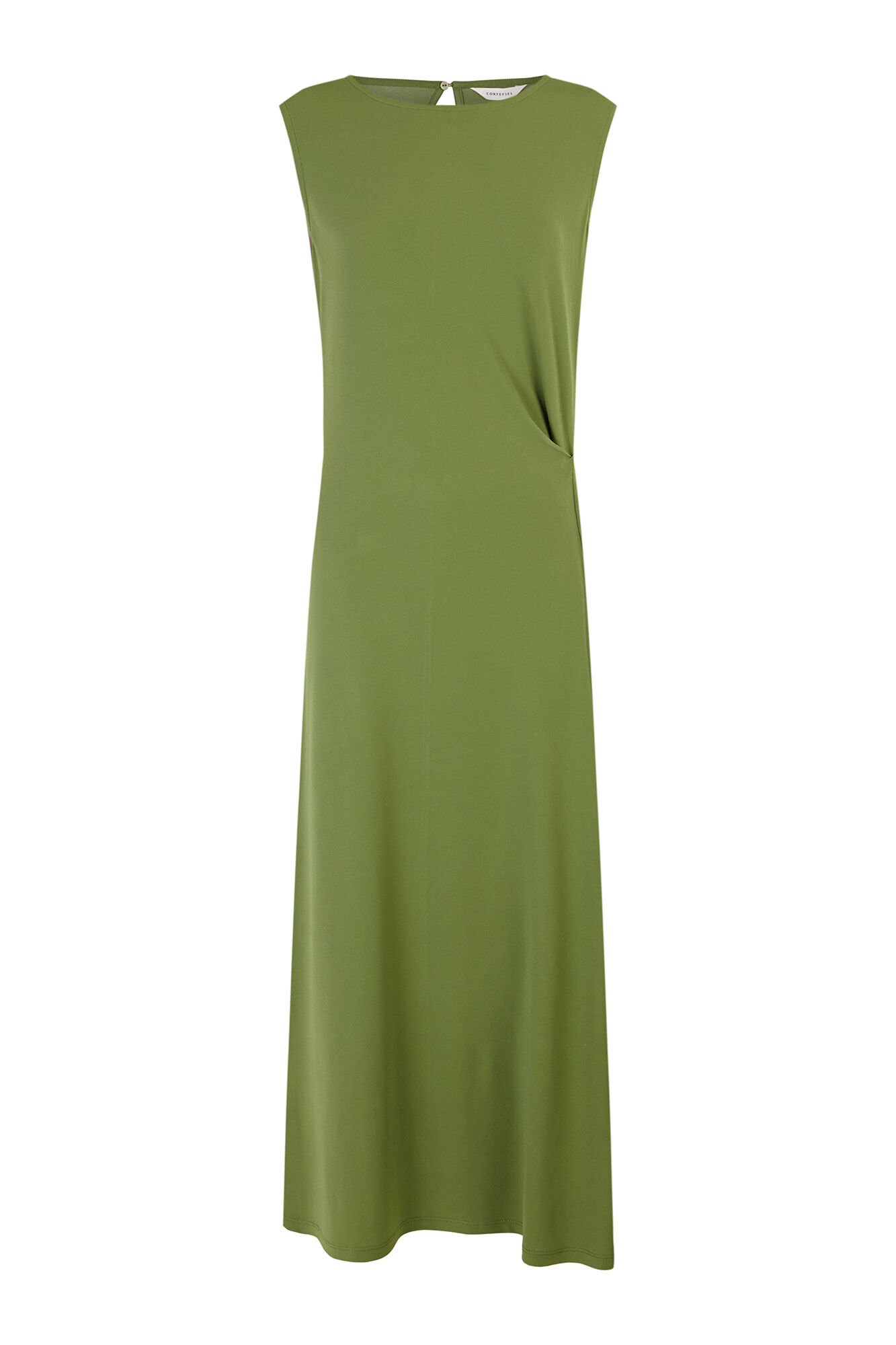 Cortefiel Side knot dress Green