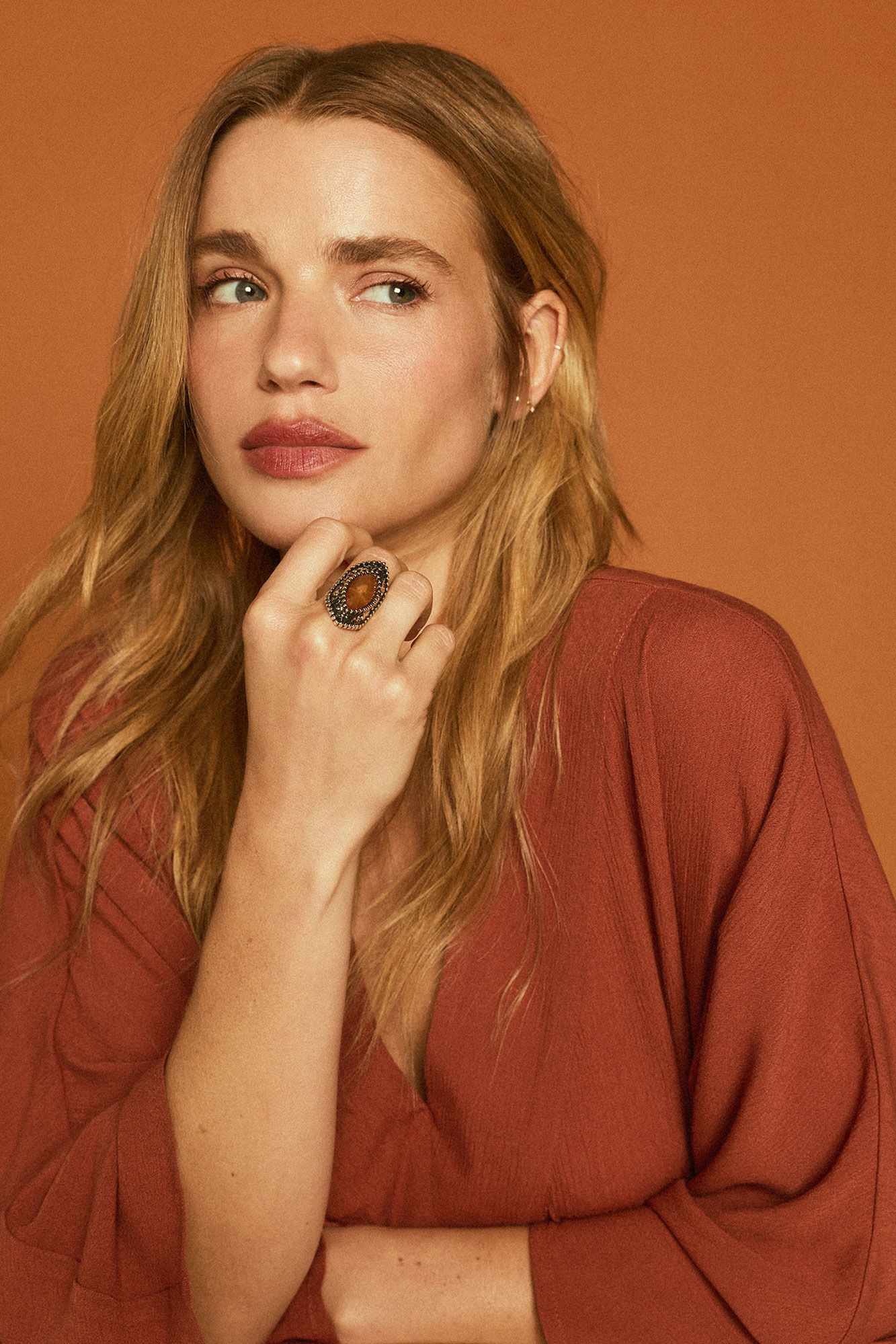 Slowlove Anillo piedra Grey