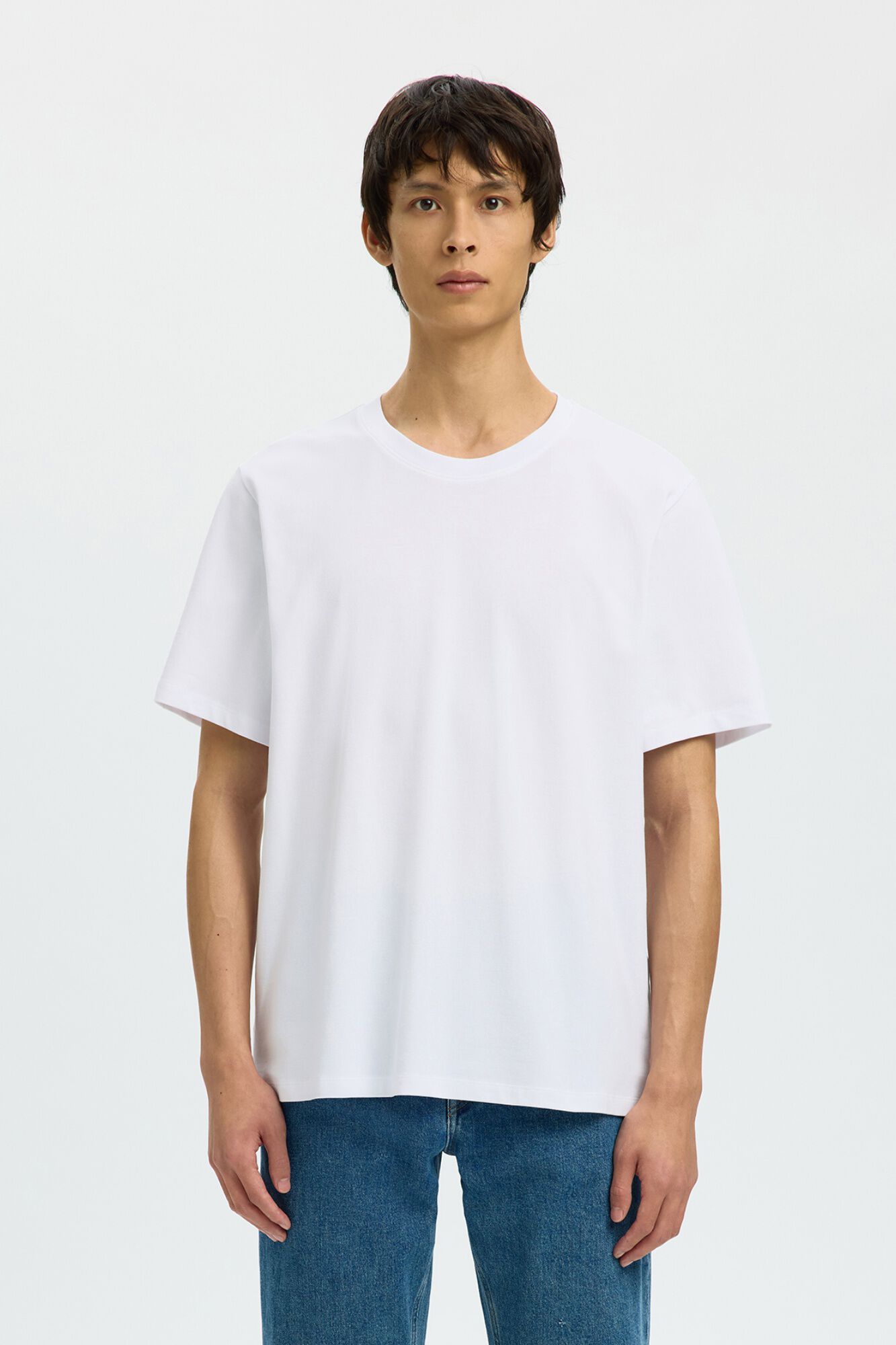 Selected Basic short sleeve T-shirt White