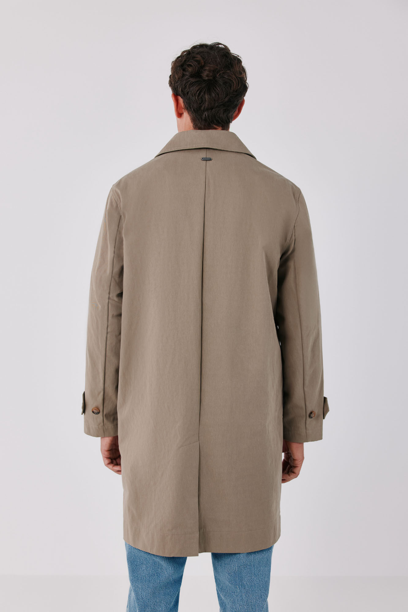 Cortefiel Cotton trench Brown