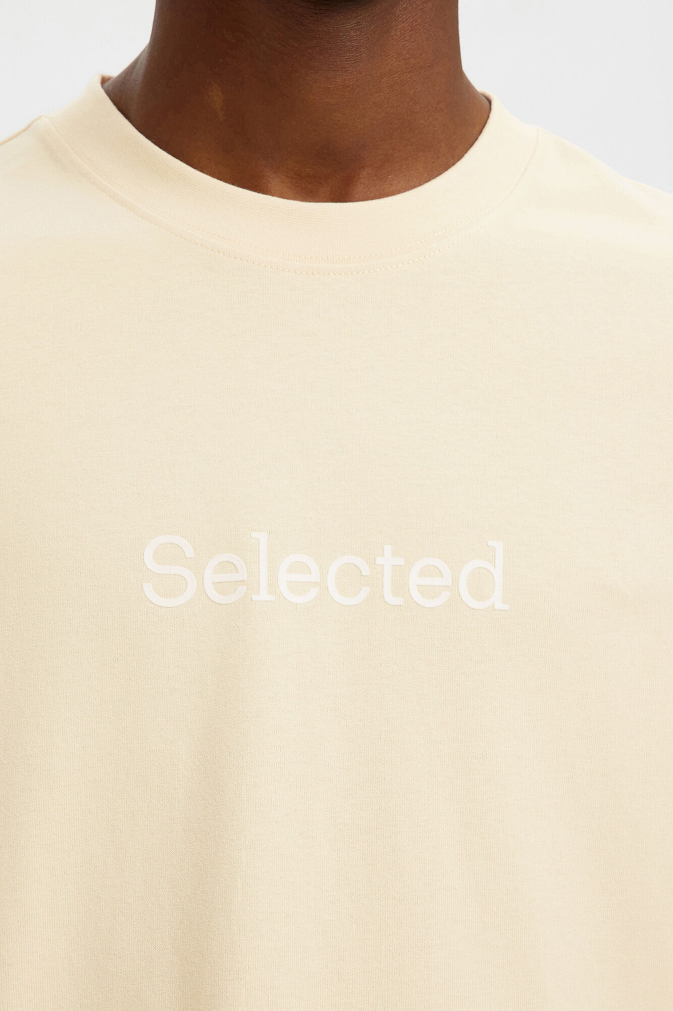 Selected Camiseta manga corta de hombre relax print delantero