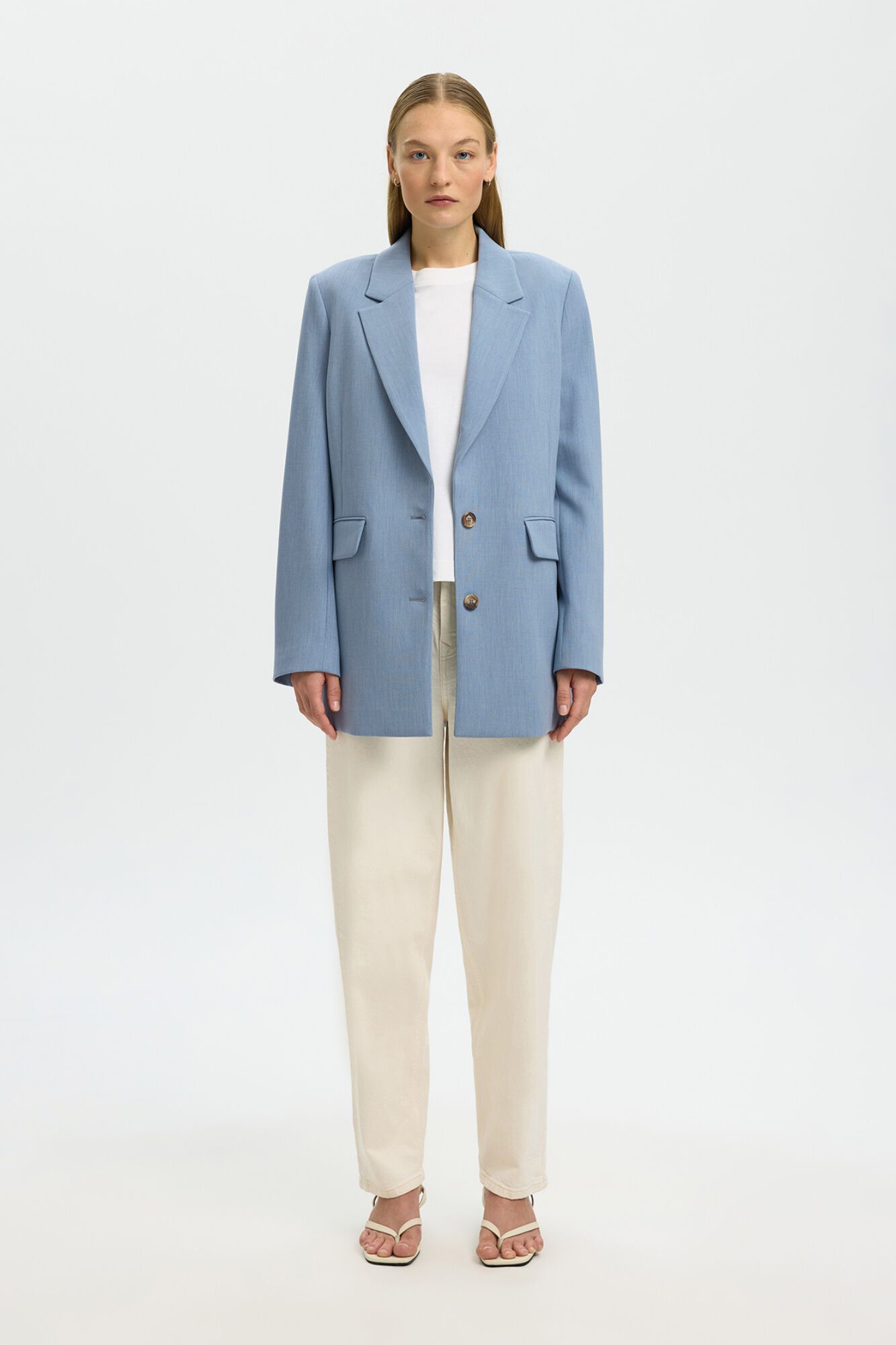 Selected Americana de traje fit relajado