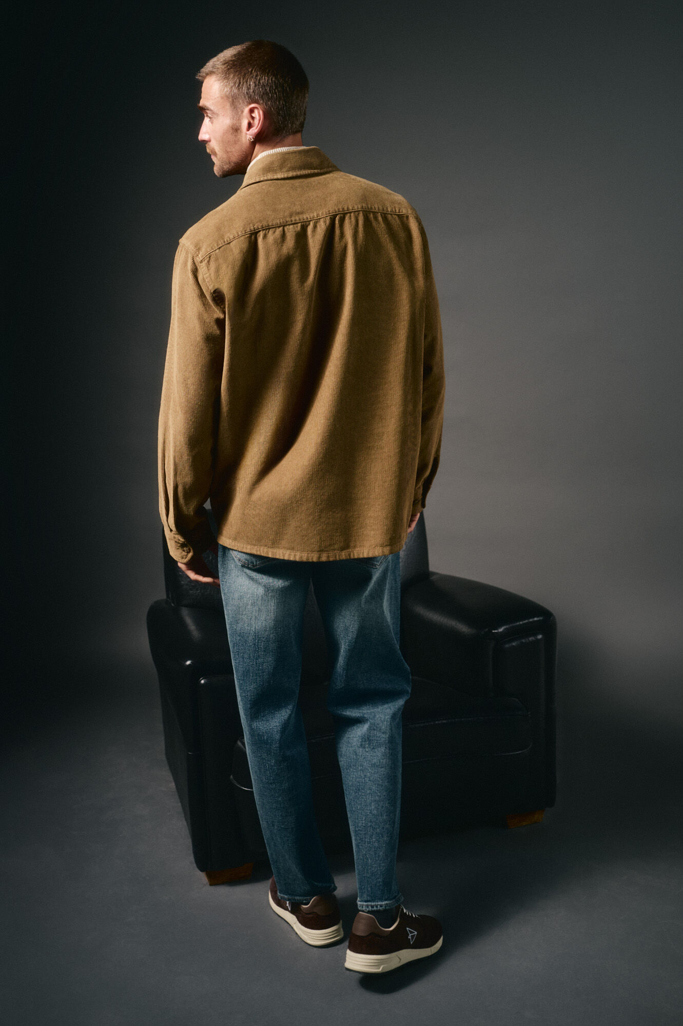 OOTO Sobrecamisa de bombazina Tostado