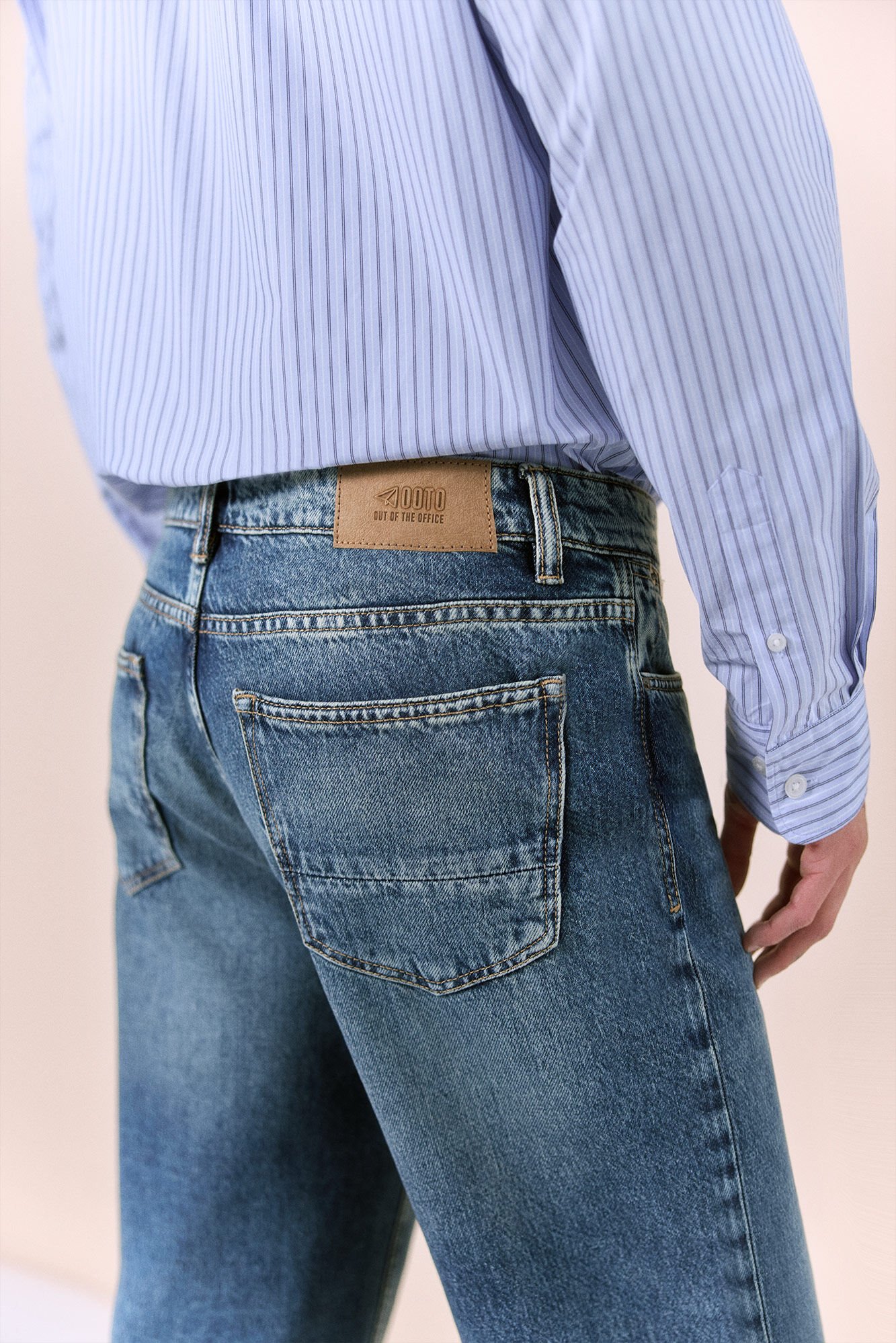 OOTO New straight fit jeans Blue