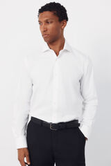Cortefiel Plain easy-iron dress shirt White