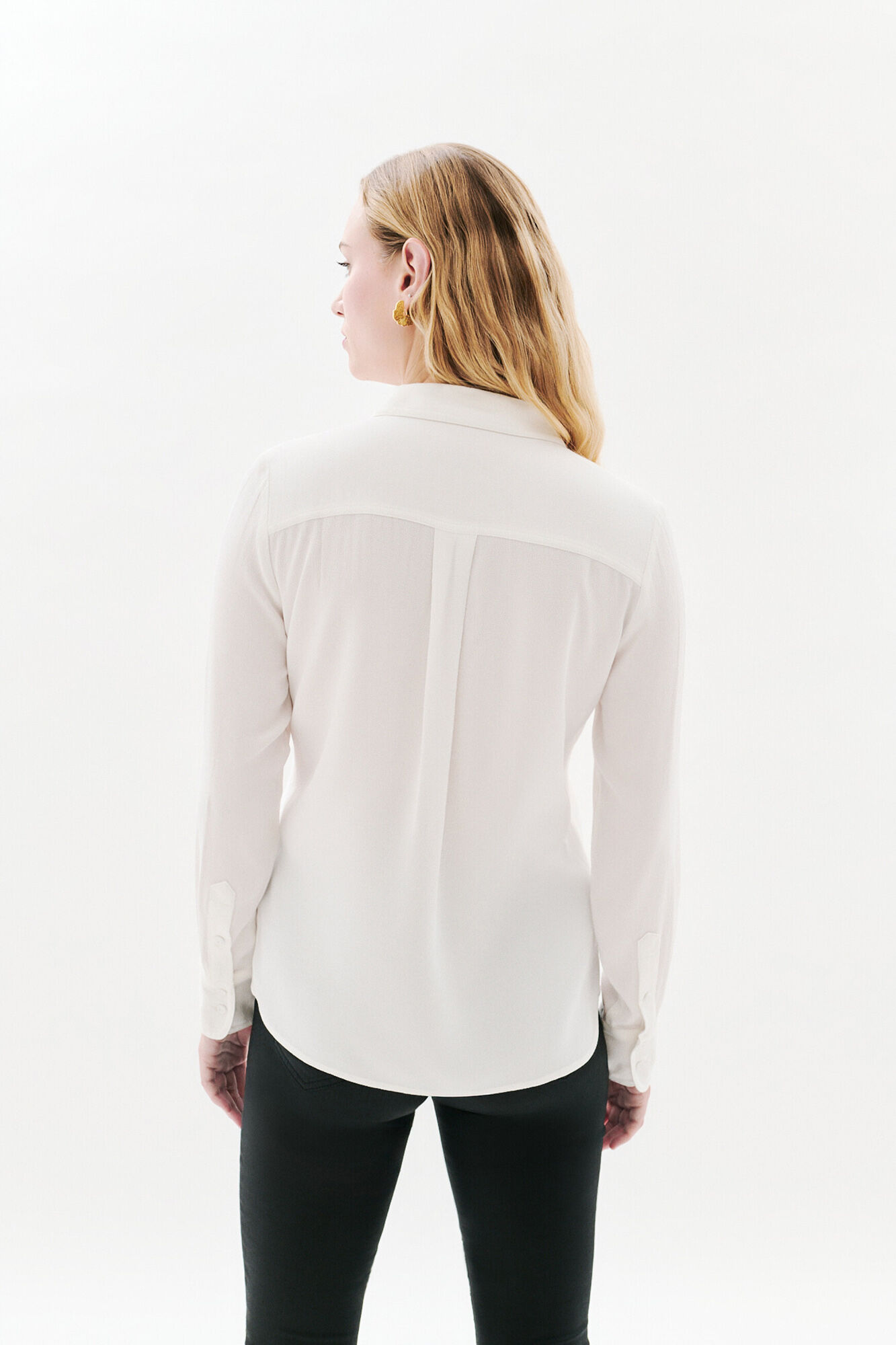 Caroll 100% viscose blouse Ivory