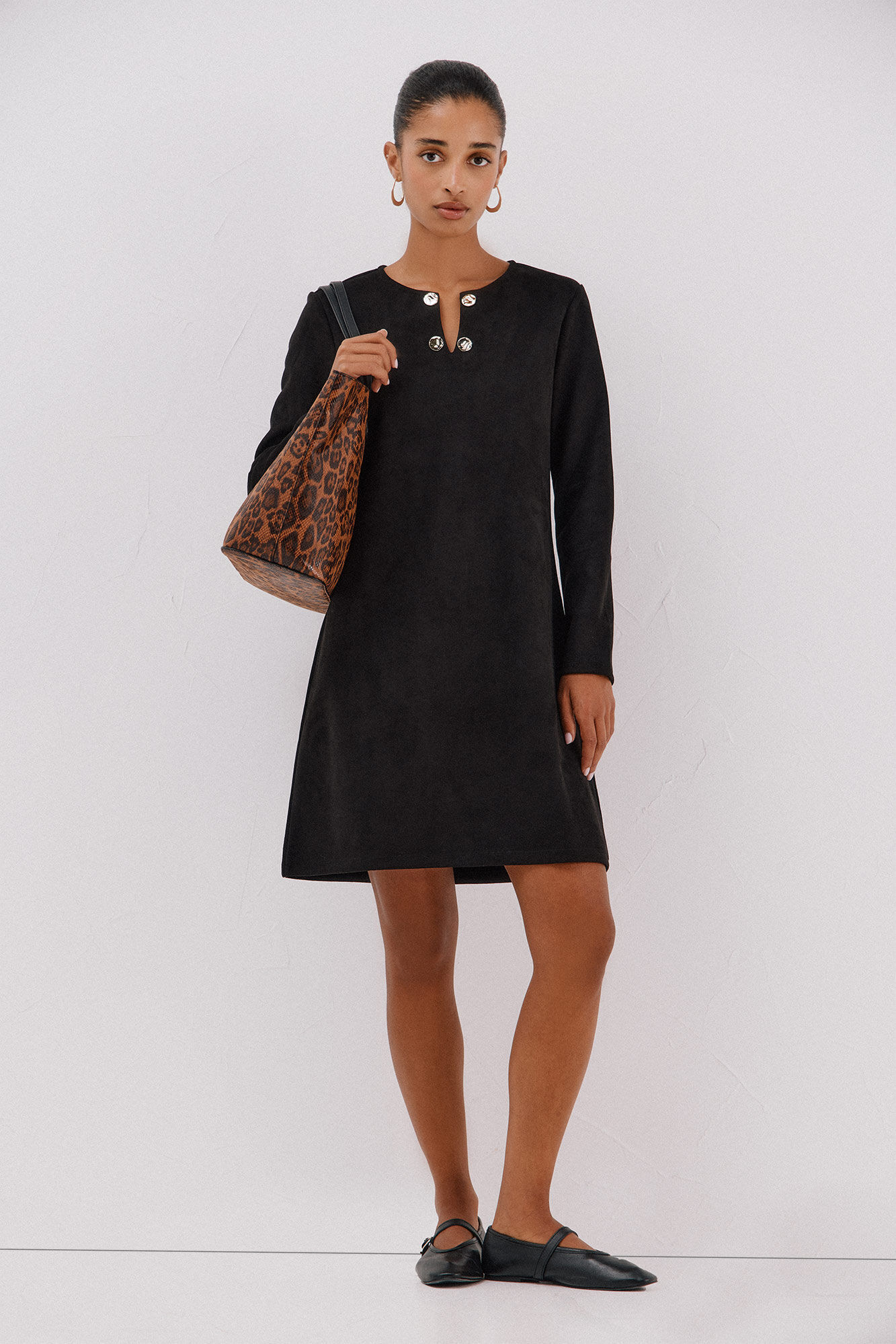 Cortefiel Suede dress